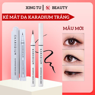 Bút Dạ Kẻ Mắt Karadium Kẻ Mắt Nước Lâu Trôi Karadium Waterproof Brush Liner Vỏ Trắng Nét Siêu Mảnh - Xingtu beauty