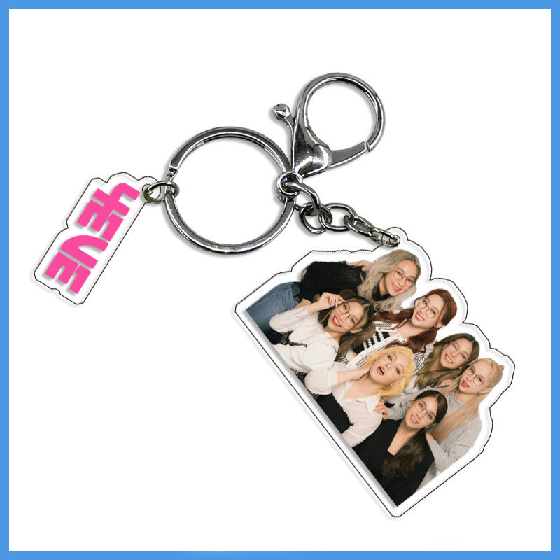 4Eve BUS DICE Acrylic Key Chain Thai idol group Transparent Keyring Hanging Up Keychain TPOP key rin