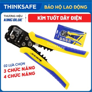  Kìm tuốt dây điện 3 chức năng KINGBLUE TOTAL KND205 dài 205-210mm chất liệu thép crv Kìm uốn cắt tuốt dây điện đa năng 