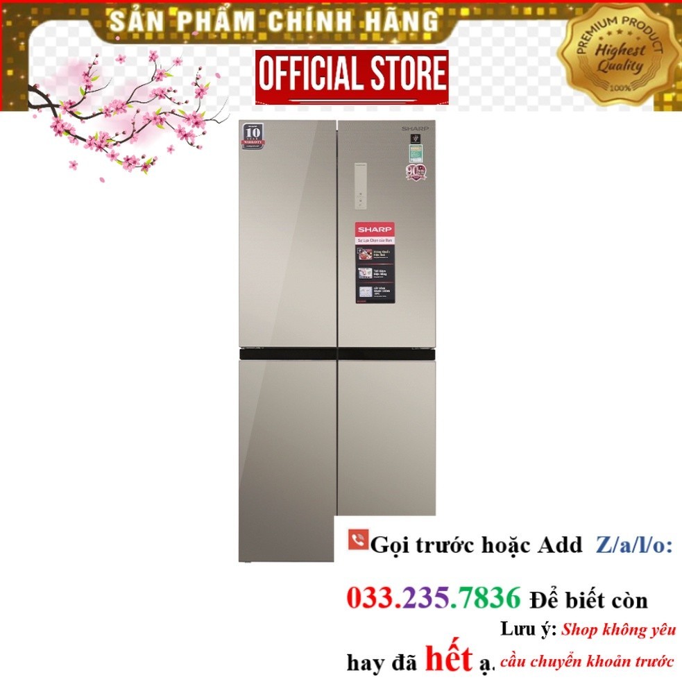>Sale< Tủ Lạnh Sharp Inverter 401 Lít SJ-FXP480VG-CH