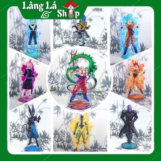 Tượng Mica Standee anime/manga Dragon Ball - Nhựa Cứng Acrylic In nhiều chi tiết sắc nét có bảng tên nhân vật