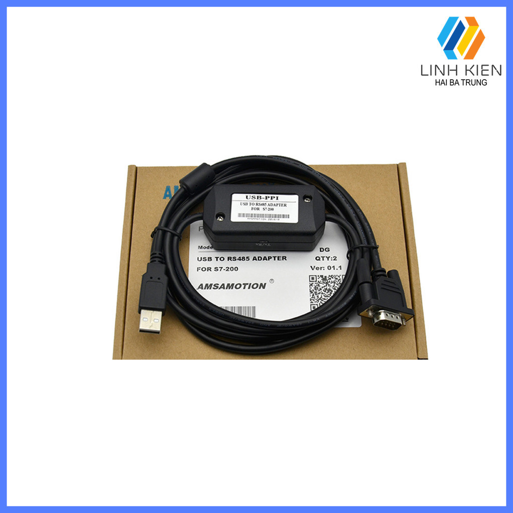 [Có sẵn] Cáp lập trình PLC Siemens USB-PPI