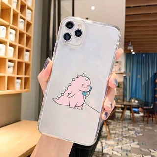 Mới Hai Khủng Long Dễ Thương Làm Ốp Lưng Điện Thoại Thích Hợp Cho IPhone 11 1213 Pro MAX X XR XS MAX Apple 7 PlusNew Hai Dễ Thương Dinosau 8 Plus IPhone 14 15 Pro Vỏ Bảo Vệ Ống Kính Trọn Gói