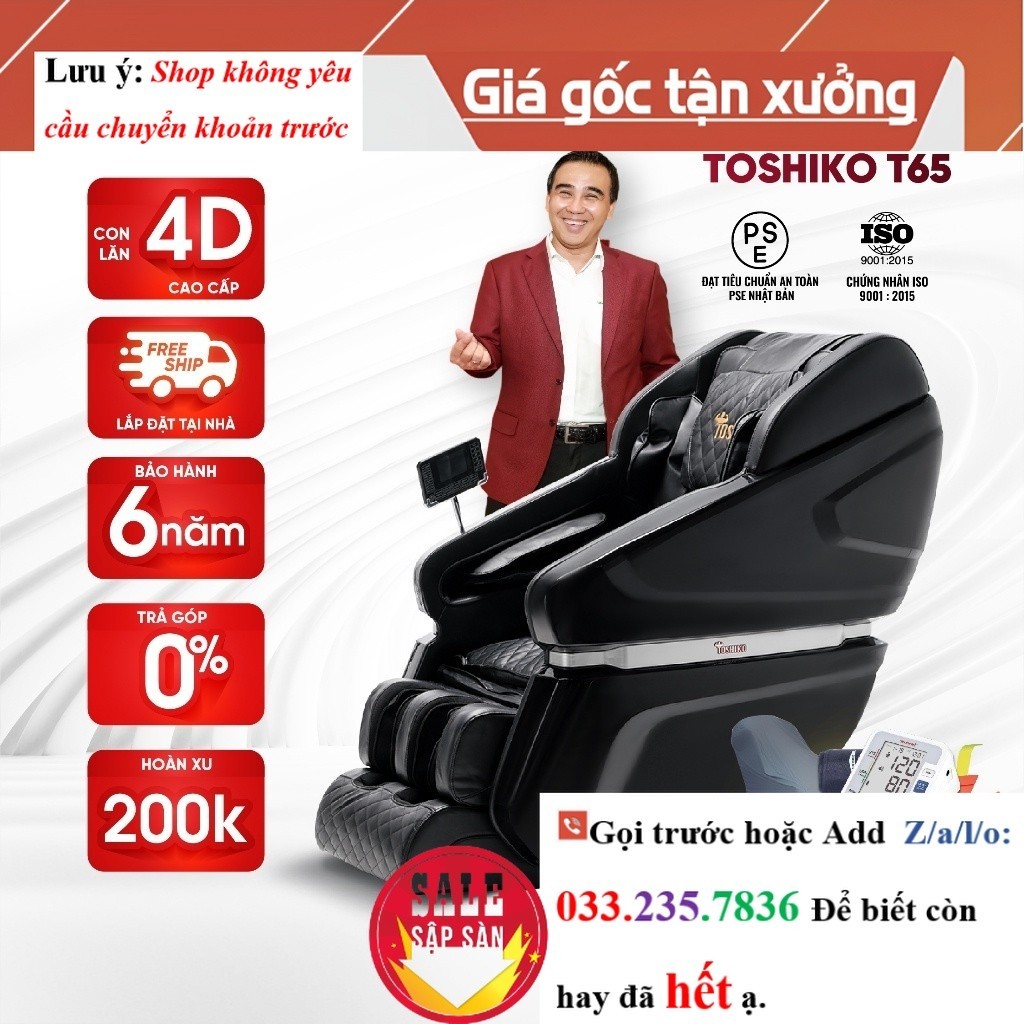 Ghế massage toàn thân Toshiko T65 <New>