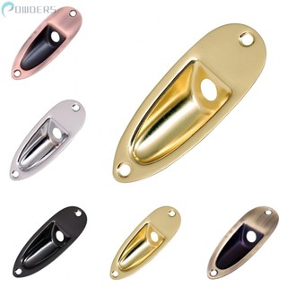 ⭐ READY STOCK ⭐-NEW-Guitar Input Jack Plate Socket Socket Plate Input Jack Jack Plate Metal【POWDERS-VN】