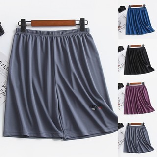 Men Ice Silk Shorts Ice Silk Mens Running Shorts Stretch Training Yoga