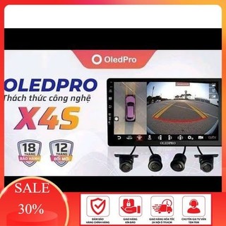 màn hình dvd android OLEDPRO X4S NEW 2023 ram 4GB, liền camera 360 , bảo hành 18th