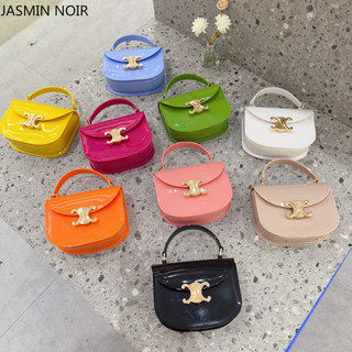 Túi xách nữ JASMIN NOIR PVC Khóa thông thường Túi đeo yên ngựa nhỏ Tote