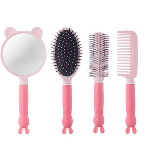 Set lược 4 món cực xinh - Bộ gương lược 4 chiếc siêu dễ thương , tiện lợi. Lược gỡ rối, chải tóc, uốn tạo kiểu .
