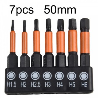 Tua vít 1 / 4 shank 6.35mm shank 7 chiếc 7 * khoan h1.5 h1.5-h6 h2.5 h3