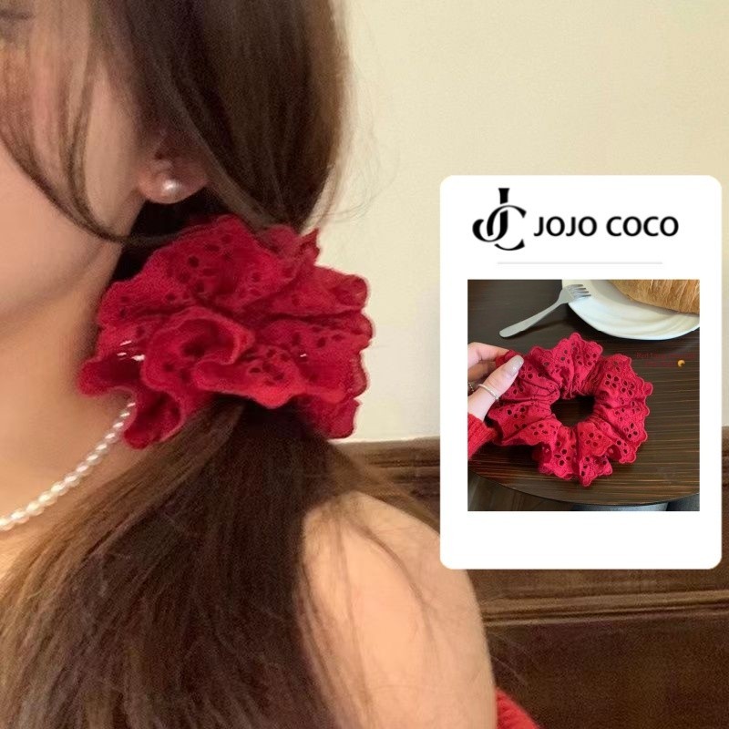 Jojo COCO Zhao Lusi Cùng Phong Cách Ren Tóc Vải Ren Phụ Kiện Tóc