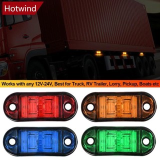 Hotwind 1 12V- 24V Trailer Xe Tải Bên Giải Phóng Mặt Bằng Đèn Cảnh Báo 2LED Bên Đánh Dấu Đèn Đánh Dấu Xe Caravan A6J3