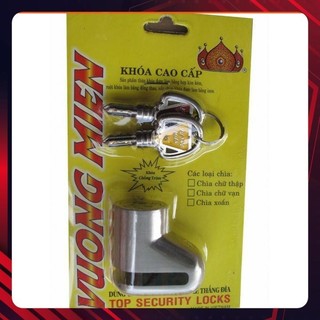 Khóa đĩa chống trộm xe máy vuong niem chìa xoắn⚡free ship⚡khóa phanh cỡ nhỏ,khóa đĩa xe máy chống trộm