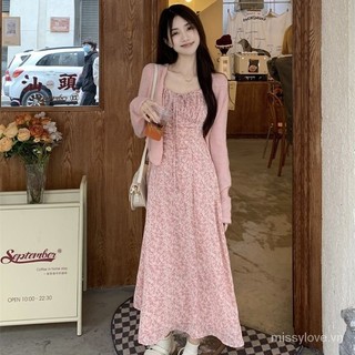 Phong Cách Rừng Nguyên Chất Tính Khí Desire Suit Áo Chống Nắng Nhỏ Phong Cách Hoa Mùa Hè Đầm Nhẹ Nhàng Siêu Cổ Tích Ngọt Ngào Sling 5LRC