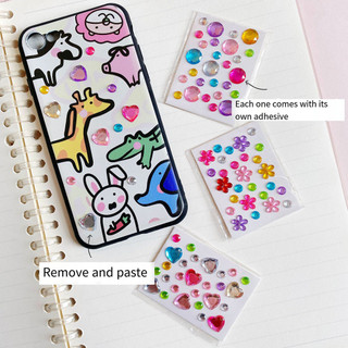 Nhãn dán kim cương DIY Sổ tay Vật liệu trang trí Hình xăm Nhãn dán kim cương Acrylic Nhãn dán tự dính