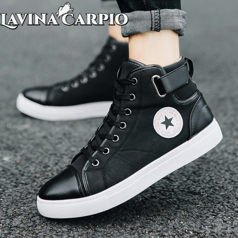 Lavina Carpio Nam Mới retro Hợp Thời Trang Giày Bốt Ngắn Anh Quốc Phong Cách Hàn Quốc Giày Cao Cấp Hợp Thời Trang