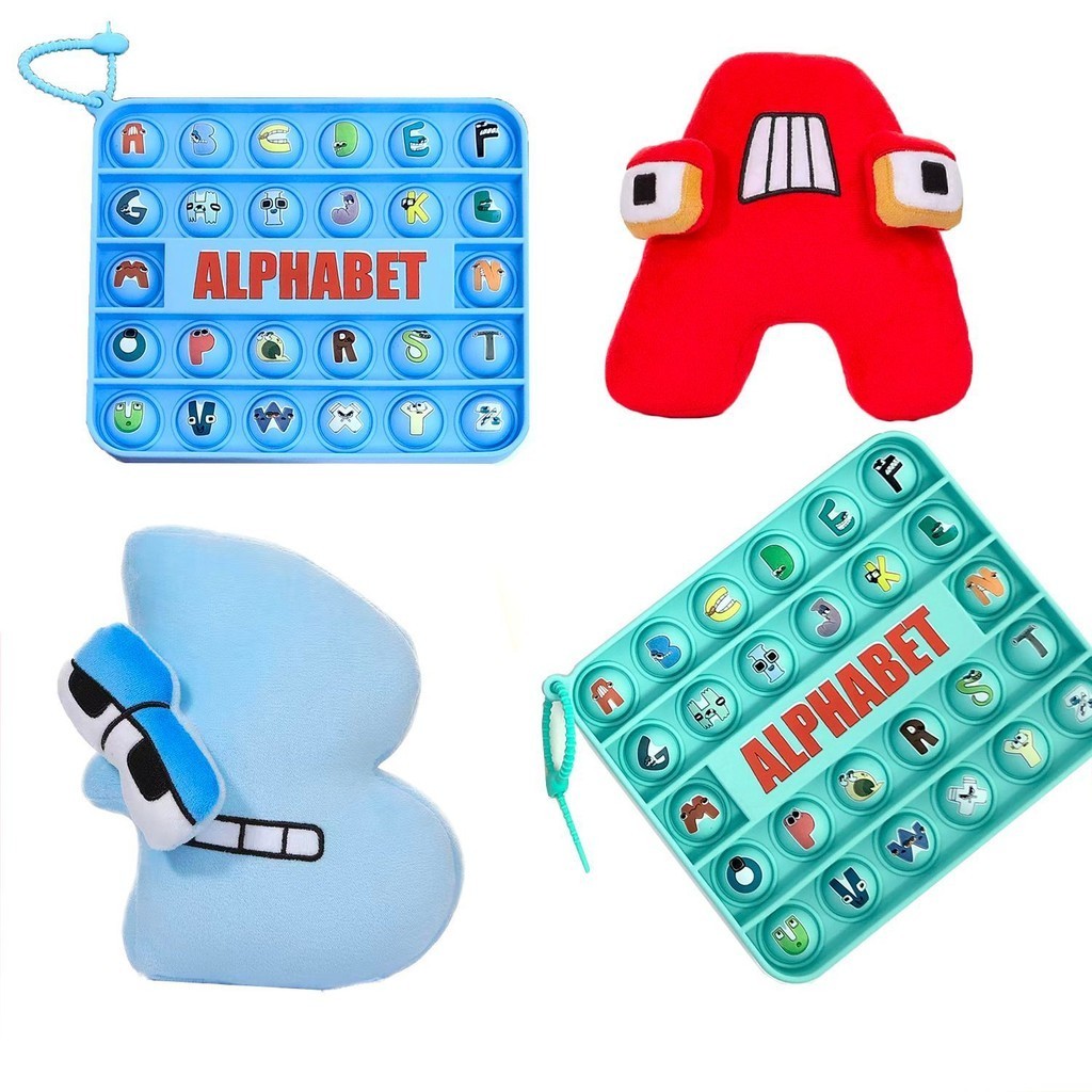2024alphabet Lore Letter Legend Búp bê sang trọng Đồ chơi giáo dục trẻ em