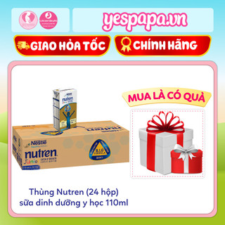 Thùng sữa pha sẵn nutren junior cho trẻ suy dinh dưỡng, thấp còi 110ml – me&beyespapa