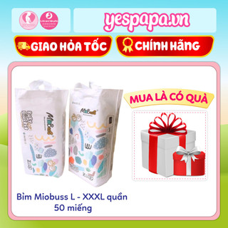 Tã/bỉm quần miobuss đủ size l/ xl/ xxl/ xxxl 50 miếng – me&beyespapa