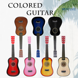 23-inch 6 dây đàn guitar trẻ em viền mịn gỗ giáo dục mini acoustic guitar để giải trí