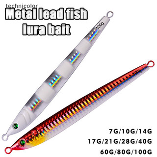 Bán ngoài trời jigging mồi cứng mồi 7g-100g / 13.5cm-14.5cm kim loại jig mồi câu cá 5 màu mồi câu cá shop