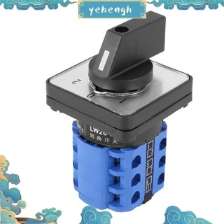 3 vị trí Bật tắt Điều khiển chuyển đổi Công tắc Cam quay 20A yehengh