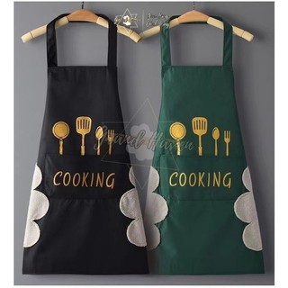 Tạp Dề Nhà Bếp Chống Thấm Nước Có túi Grand Haven Dễ Thương Cho Nam Và Nữ Tạp Dề bếp nấu ăn thời trang