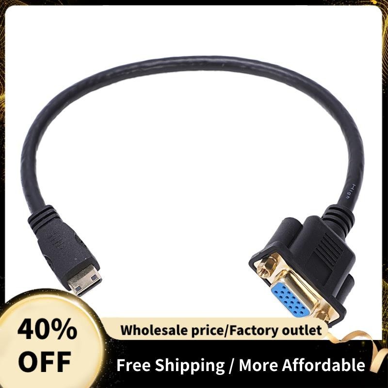 Bộ chuyển đổi cáp kết nối Mini HDMI sang VGA M / F 0,3M 1FT
