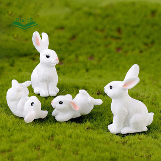 [Pfultr] 1 Mới Thỏ Dễ Thương Phục Sinh Nhựa Thu Nhỏ Thủ Công Thỏ Mini Trang Trí Đồ Dùng Làm Vườn Cổ Tích Trang Trí Nhà Hình Động Vật Trang Trí Sân Vườn [MỚI]