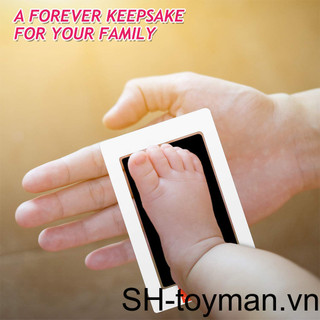 Bộ đệm mực cảm ứng Inkless Miếng đệm dấu chân cho bé Bộ tem in tay cho trẻ sơ sinh Bộ dụng cụ in hình chân thú cưng