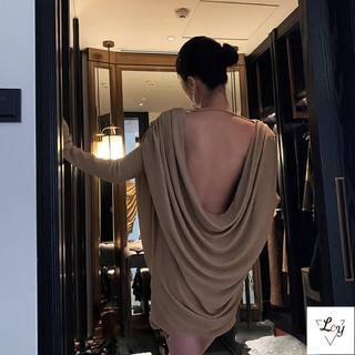 Đầm dài tay cỡ lớn Đầm một mảnh dài tay Váy cỡ lớn Váy kiểu Pháp [Hàng có sẵn] 2024 Phong cách mới Thiết kế phong cách chị gái lớn gợi cảm Ánh sáng sang trọng Dây lớn xếp li rời