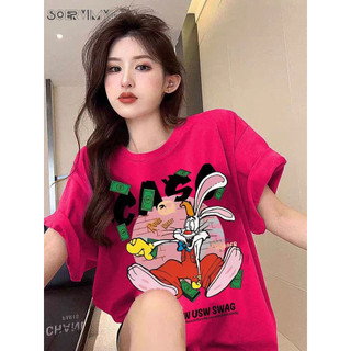 SOERVIMY áo phông áo thun nữ croptop baby tee Thể thao Vintage Comfortable Hàn Phong WCS2430QX9 13Z240326