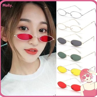Kính Mát Gọng Oval Nhỏ Phong Cách Retro Cho Nam Và Nữ