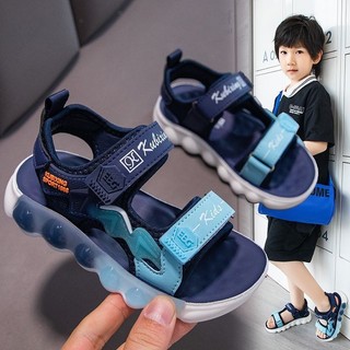 Phlis [Hot] Giày Sandal Bé Trai Mặc Ở Trường Đế Mềm Chống Trơn Trượt Mùa Hè Bé Trai Trẻ Em Giày Đi Biển 2024 Phong Cách Mới