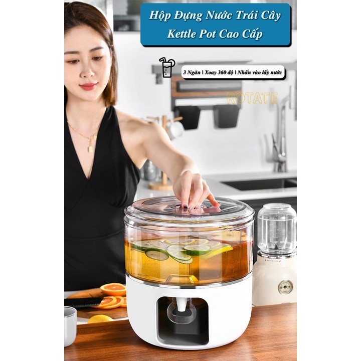 🎉 Hộp Đựng Nước Trái Cây Kettle Pot Cao Cấp 🎁