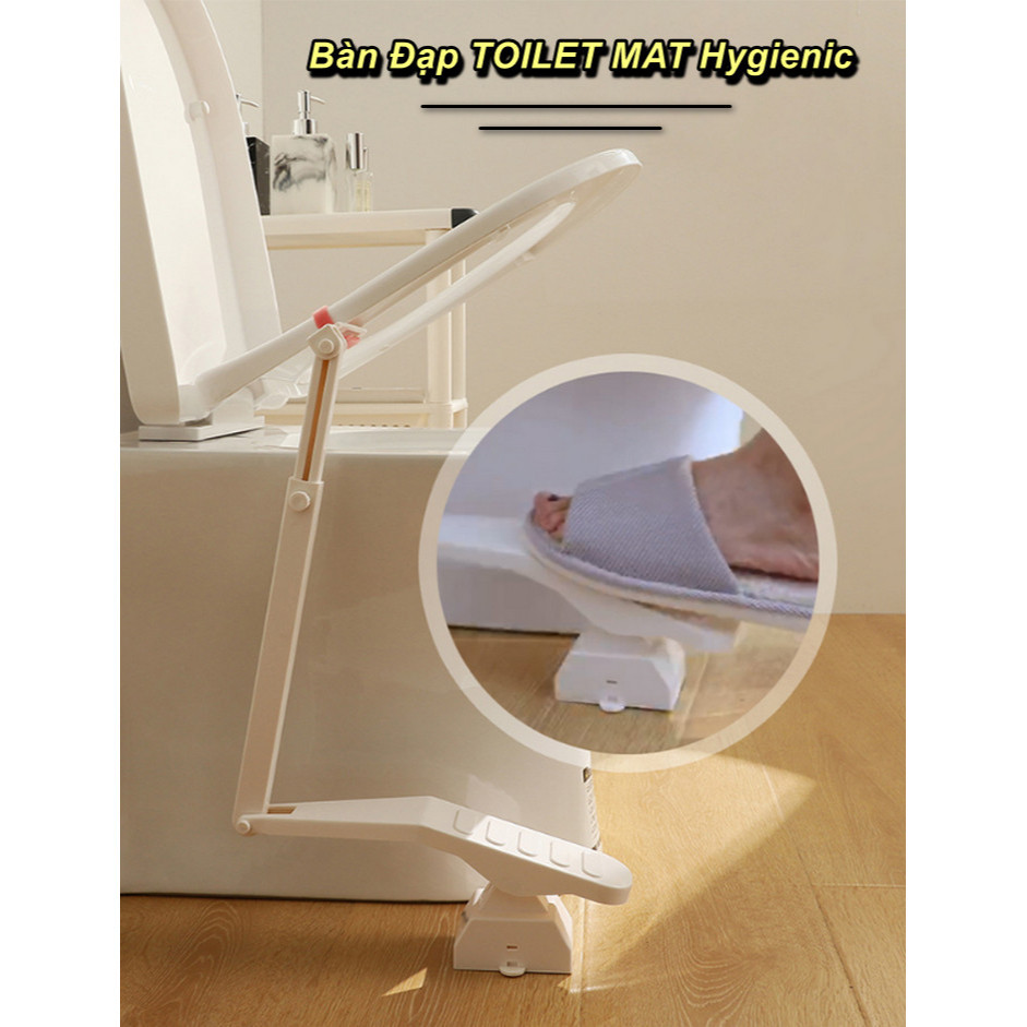 Bàn Đạp TOILET MAT Hygienic Nâng Hạ Nắp Bồn Cầu Thông Minh Home Essential