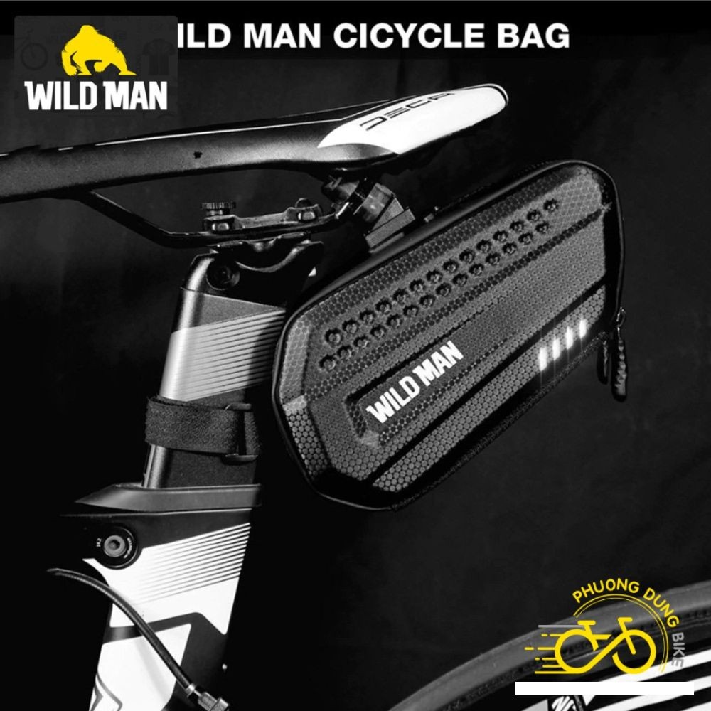 Túi treo yên xe đạp hộp cứng WILD MAN ES7 có chống mưa