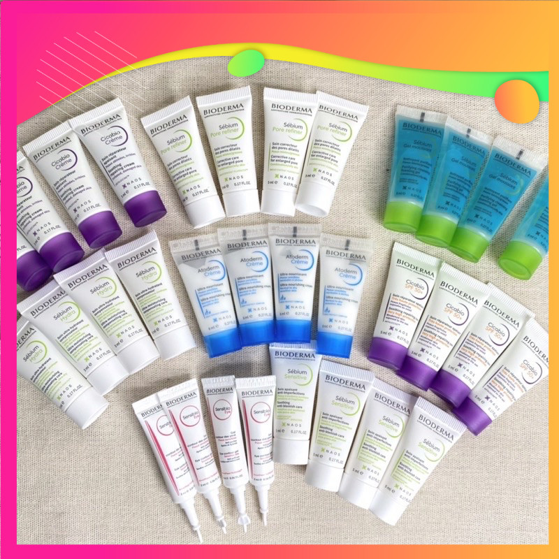 [Mini 5ml] Kem dưỡng Bioderma Pore Refiner / Sebium Hydra / Cicabio Creme / Sensitive