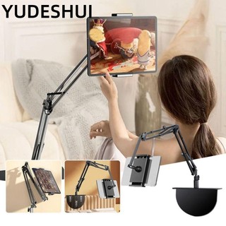 YUDESHUI đỡ máy tính bảng điện thoại đầu giường 2 trong 1, Giá đỡ điện thoại di động ẩn có thể thu vào, 360° Xoay Có Thể Chèn Khe Kẹp Máy Tính Bảng Gắn Giường Sofa Bàn