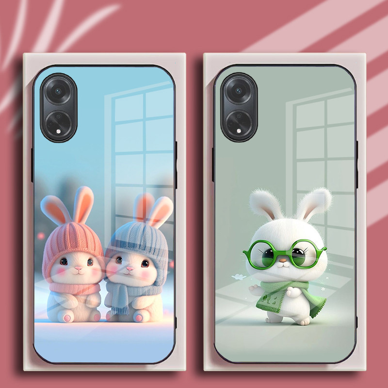 Ốp Lưng OPPO A58, A78, A98 Lưng Kính Cường Lực Cao Cấp