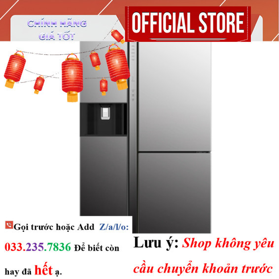 |New| Tủ lạnh Hitachi Inverter 569 lít R-MY800GVGV0(MIR)