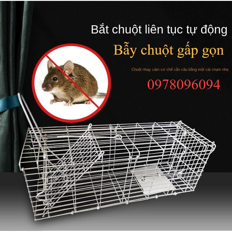 Lồng Bẫy Chuột LớnThông Minh Bẫy Chuột Tự động Thông Minh Bắt Chuột Liên Tiếp Bẫy Chuột Đa Năng