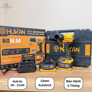 Máy Khoan Pin HUKAN Z1100 Đầu Kẹp 13mm Autolock Không Chổi Than Chính Hãng Hukan Điện Máy Quyết Trang