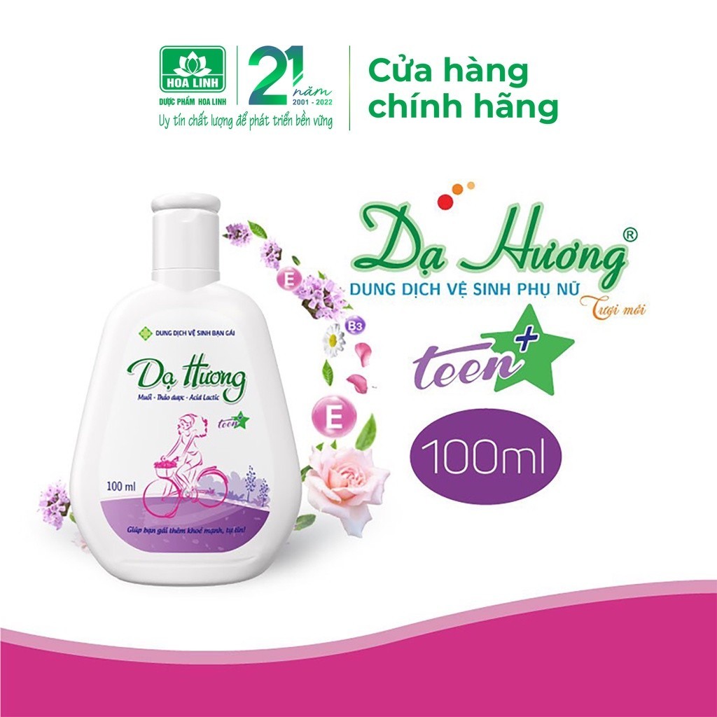 Dung dịch vệ sinh phụ nữ Dạ Hương bạn gái - Dạ Hương Teen 100ml