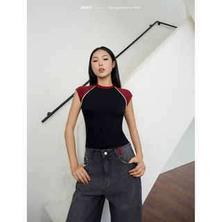 Áo sát nách phối màu BASIC LYN TOP