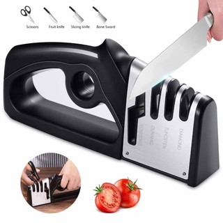 4 in1 Knife Sharpener Kitchen Grinder Diamond Knives For Sharp Scissors Tool