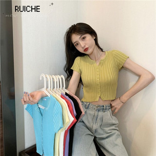 RUICHE áo phông áo thun nữ croptop baby tee Thể thao Popular Stylish Fashion WTX24208M1 8Z240223