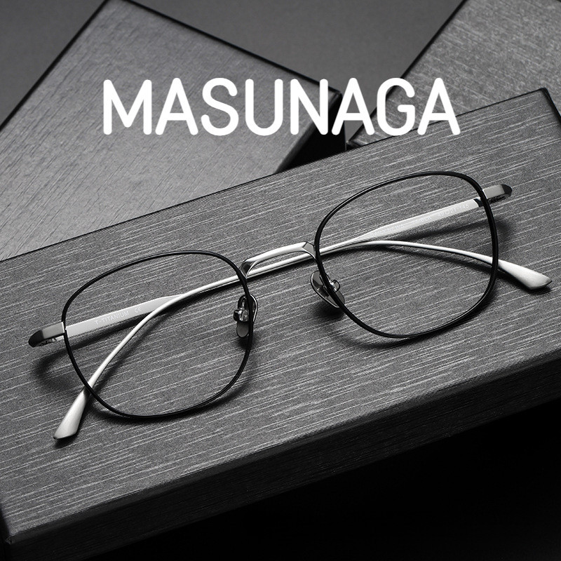 Kính mát Masunaga Zengyong và Wei Daxun - Acetate & Titan, Thiết kế Cổ Điển cho Kính Cận Thị Vuông