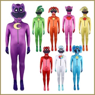 Mỉm cười sinh vật catnap cosplay bodysuit / Poppy Playtime3 Trang phục khô nhanh Bộ áo liền quần động vật hoạt hình cho trẻ em paca3vn