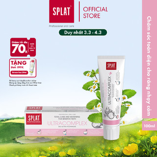 Kem Đánh Răng SPLAT Ultracomplex Tăng Cường Tái Tạo Men Răng, Làm Trắng Cho Răng Nhạy Cảm 100ml